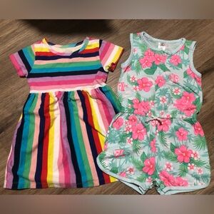 Striped dress & Romper